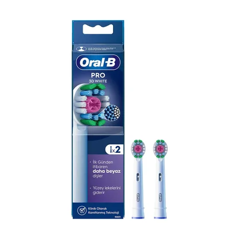Oral-b White Toothbrush Replacement Head 2 pcs