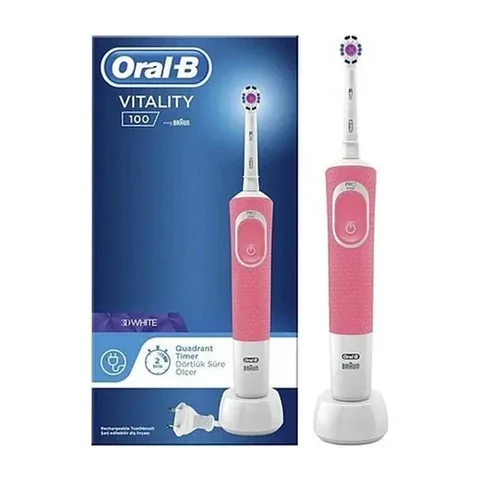 Зубная щетка Oral-B Vitality 100 Rechargeable Pink 3D White