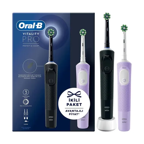 Oral-B Vitality Pro elektrische Zahnbürste 2er-Pack