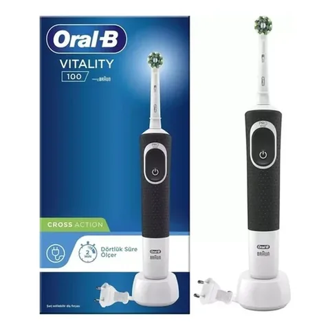 Зубная щетка Oral-B Vitality D100 Cross Action электрическая черная