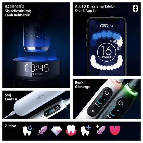 Oral-b Io10 rechargeable Toothbrush Black