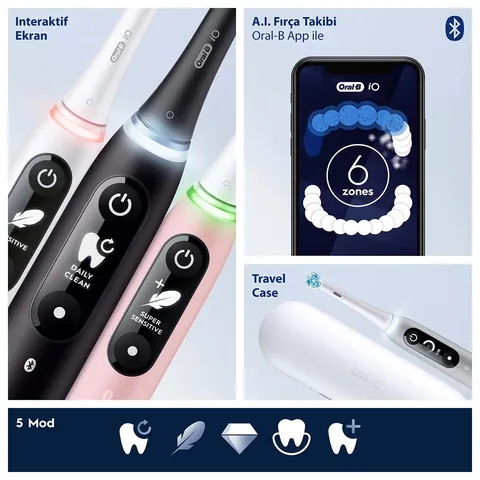 Oral-b Io6 rechargeable Toothbrush Black