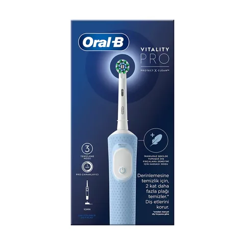Oral-B Vitality Pro Elektrische Zahnbürste mit 3 Reinigungsmodi