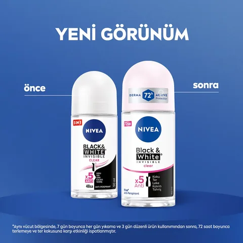 Nivea Black &amp; White Invisible Damen Roll-On Deodorant 50ml