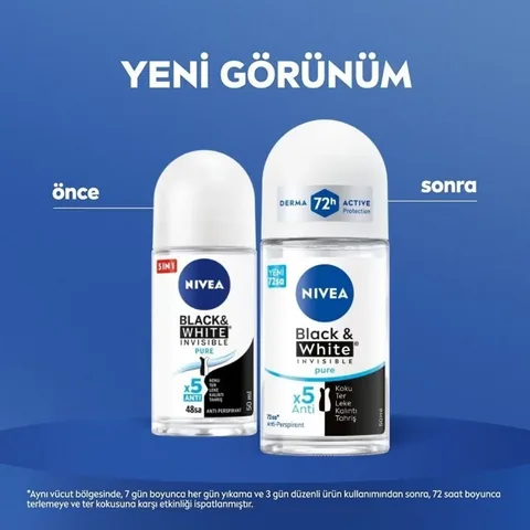 Nivea Insivible Black & White Pure ROLL-ON Women 50ml