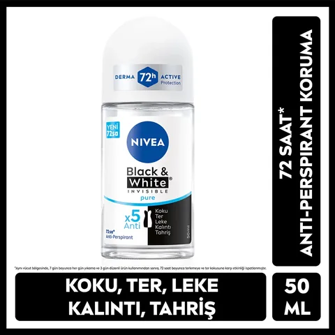 Nivea Insivible Black & White Pure ROLL-ON Women 50ml