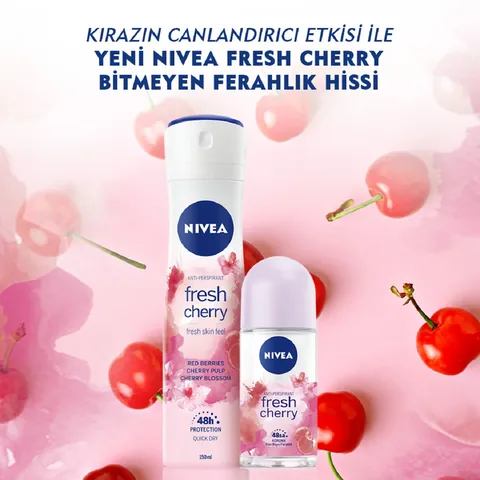 Nivea Fresh Cherry Damen Roll-On Deodorant 50ml