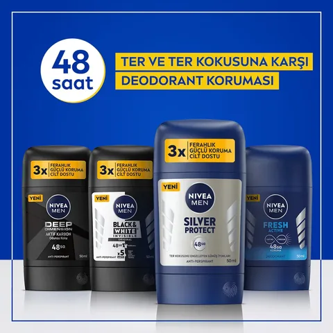Дезодорант-стик Nivea Men Silver Protect 50 мл