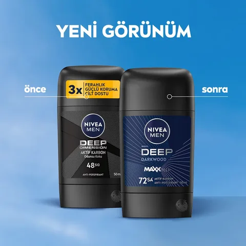 NIVEA مزيل عرق نيفيا للرجال ديب دايمنشن ستيك 50 مل