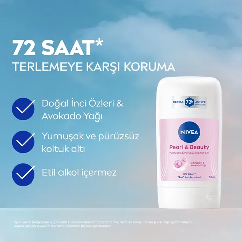 Дезодорант-стик Nivea Pearl Beauty для женщин 50 мл