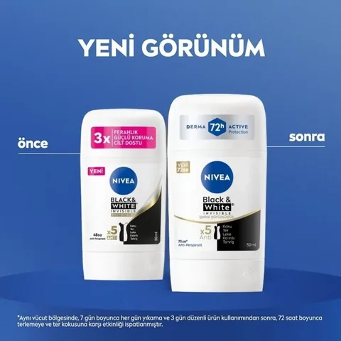 Дезодорант-стик Nivea Невидимый черно-белый шелковисто-гладкий для женщин 50 мл