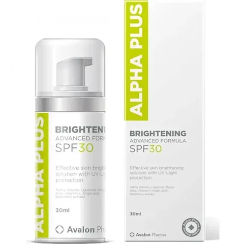Avalon Alpha Plus Sonnencreme 30 SPF zur Hautaufhellung - 30 ml