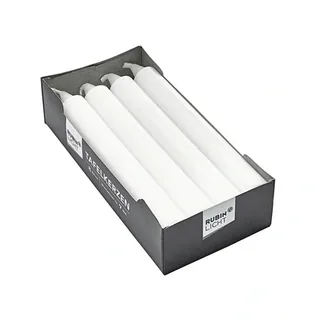 Rubin Licht White Candlestick Candle 8