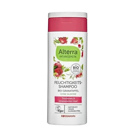 Alterra Shampoo Granatapfel und Aloe Vera Feuchtigkeitsspendend, 200ml
