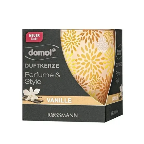 Domol Vanille Duftkerze 150g - 30 Stunden Brenndauer