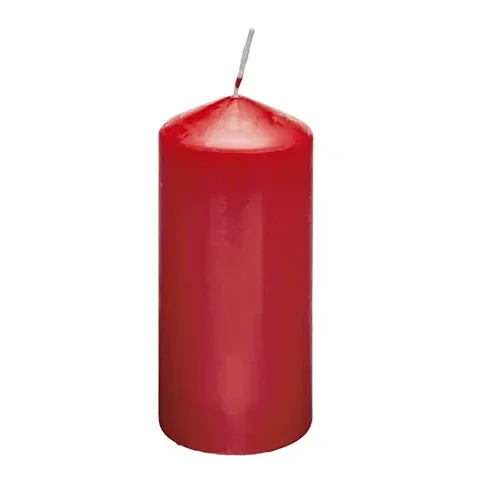 Rubinlicht Rote Zylinderkerze 150x75mm