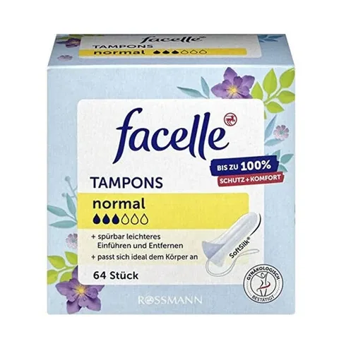 Facelle Normal Tampons - 64 Ultra-Absorbierende Stücke