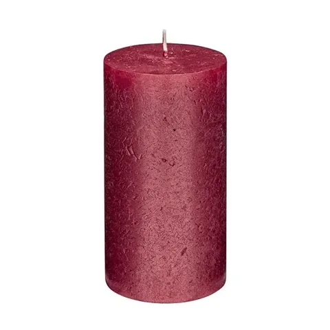 Rubin Licht 1 Zylinderkerze - 60 Stunden Brenndauer, Premium-Qualität