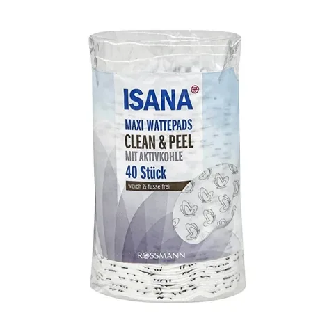 Isana وسادات تقشير قطنية من إيزانا، 40 قطعة
