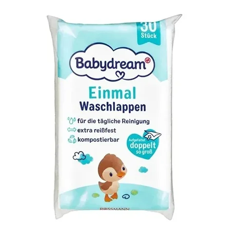 Babydream Baby Wash Cloth Disposable 30 pcs