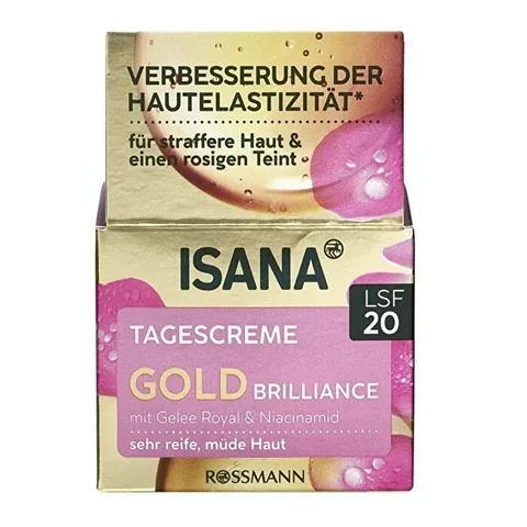 Isana Gold Brilliance Day Cream Spf 20 50 ml