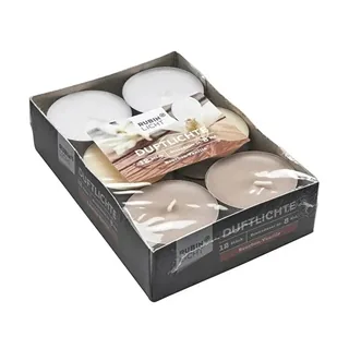 Rubin Licht Duftkerzen Set Bourbon Vanille - 12 Stück