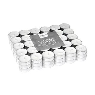 Rubin Licht Tealight Candle White, 4 Hours 90's