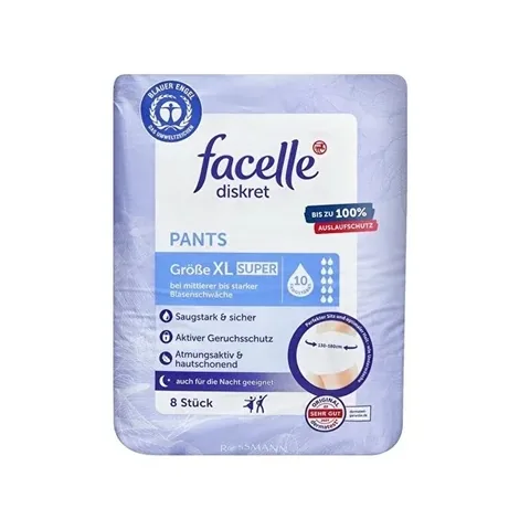 Facelle Saugende Unterwäsche 8 Stück