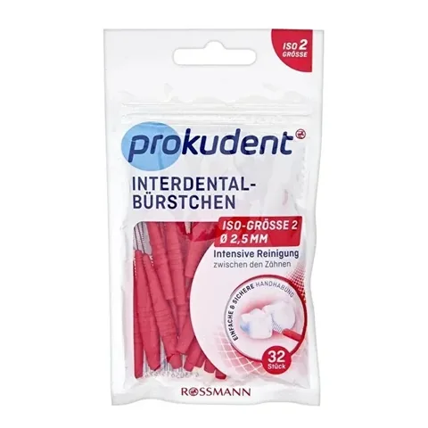 Prokudent Interdentalbürsten-Set - 32 sanfte Reiniger für Zähne