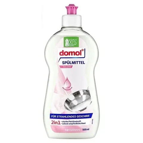 Domol 2-in-1 Geschirrspülmittel & Entfetter, empfindliche Haut, 500ml