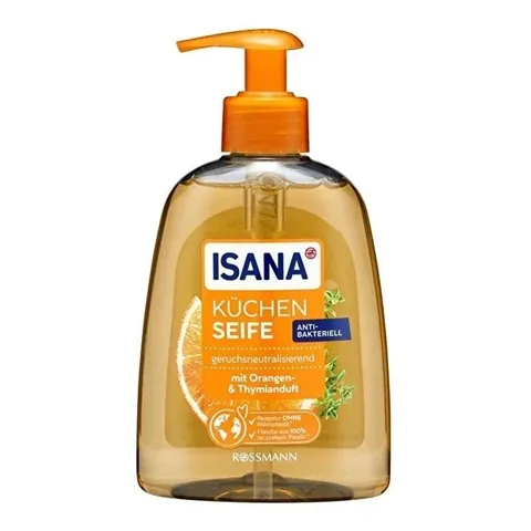 Isana صابون سائل للمطبخ من إيزانا برائحة زيت البرتقال والحمضيات والزعتر 300 مل