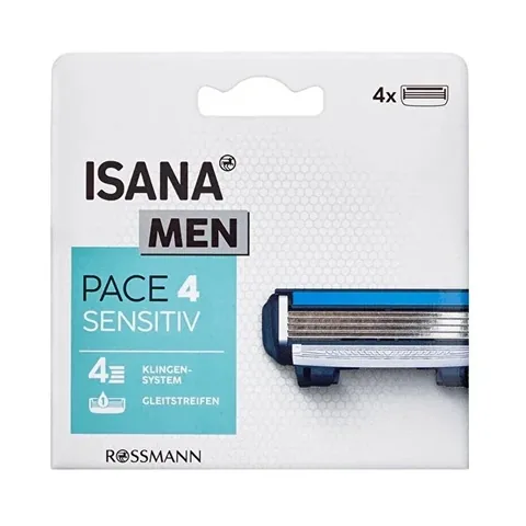 Isana Men 4-Klingenrasierer für empfindliche Haut