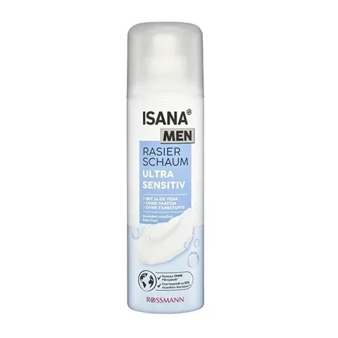 Пена для бритья Isana Men с алоэ вера для чувствительной кожи 300 мл