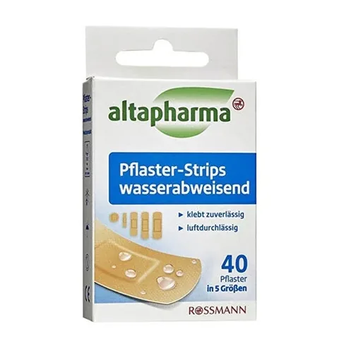 Пластырь водонепроницаемый Altapharma 40 шт. в 5 размерах
