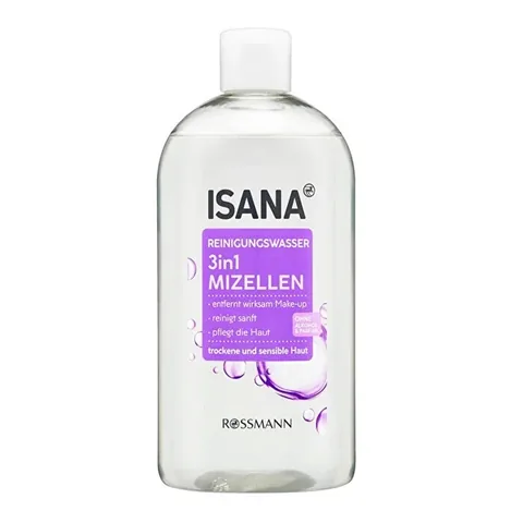 Isana 3-in-1 Mizellenwasser für trockene & empfindliche Haut 400ml