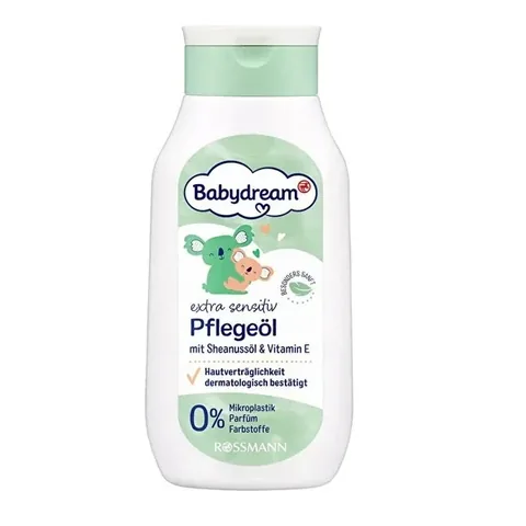 Babydream Baby Care Oil Very Sensitive Skin, Vitamin E and Shea Nut Oil 250 ml