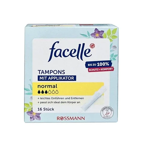 Facelle Vegane Tampons mit Applikator - 16 Stück