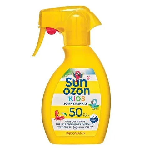 Солнцезащитный спрей для детей 50 SPF для чувствительной кожи 250 мл от Sunozon