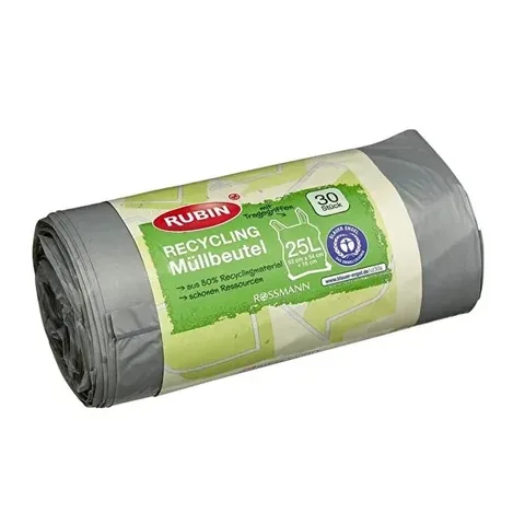 Мусорный пакет Рубин 53x54x16 с ручкой 25 литров 30 шт