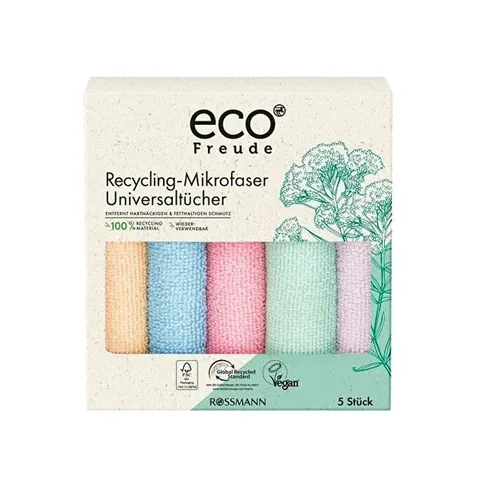 Микрофибровая тряпка Eco Freude переработанная 5 штук