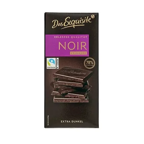 Das Exquisite داس شوكولاتة رائعة 78% كاكاو 100 جرام