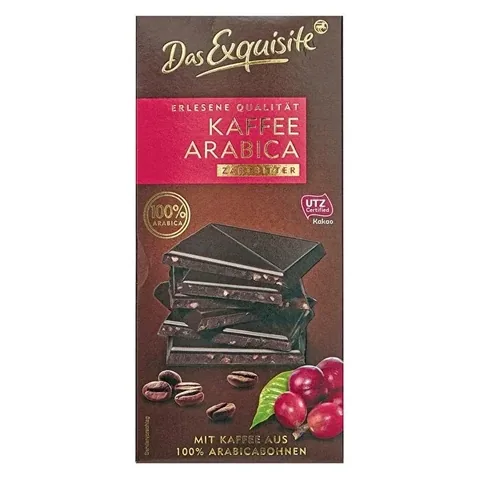 Die Exquisite Zartbitterschokolade mit Kaffeestücken 100g
