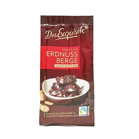 Das Exquisite وجبة خفيفة من الفول السوداني المغطى بالشوكولاتة الداكنة الرائعة 125 جرام