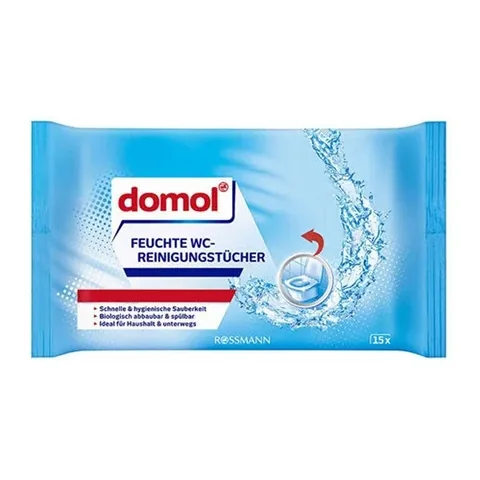 Domol Biologisch abbaubare Feuchttücher