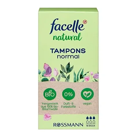 Facelle Bio-Baumwolle Tampons - 16 Stück