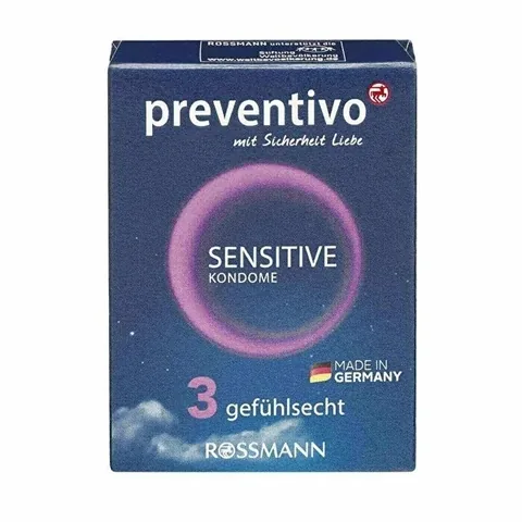 Preventivo واقي ذكري بريفينتيفو الحساس عبوة من 3 قطع حجم السفر