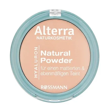Alterra Puder Hyaluron Nr.02 Mittel 9 g - Seidig Mattes Hautbild mit Hanföl