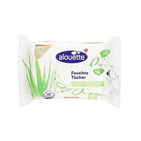 Alouette Feuchttücher - Aloe Vera, pH-neutral, 25 Stück