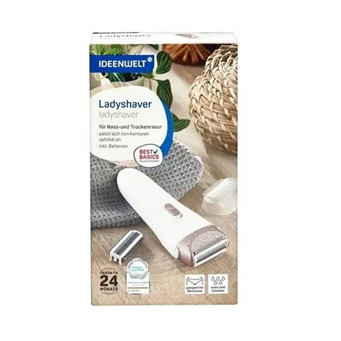 Ideenwelt Ladyshaver Epilator mit Ersatzkopf & Trimmer