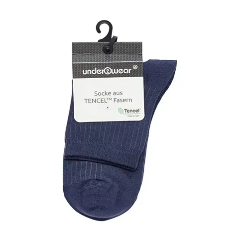 Denim Blaue Kurze Socken für Atmungsaktiven Komfort